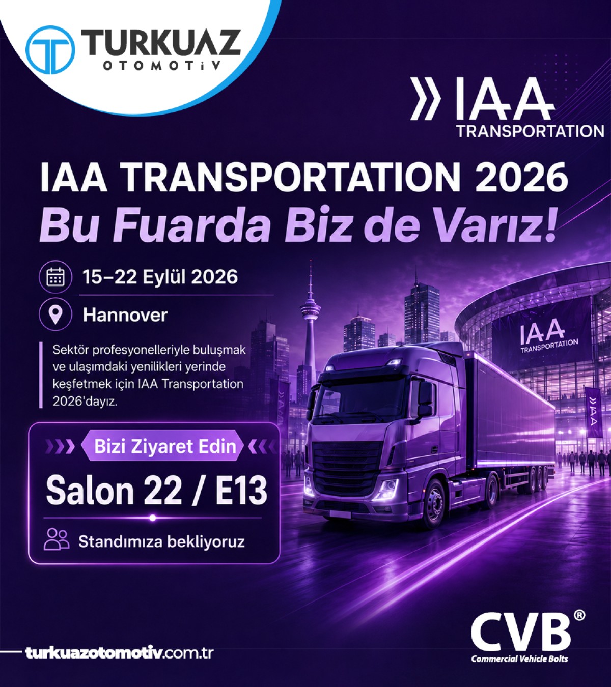 IAA Transportation 2026’da Biz de Varız!